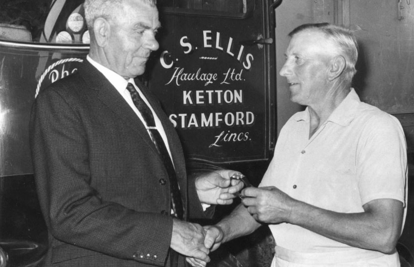 1933 Cecil Stanley Ellis founded CS Ellis Haulage from his home in Duddington, Northamptonshire